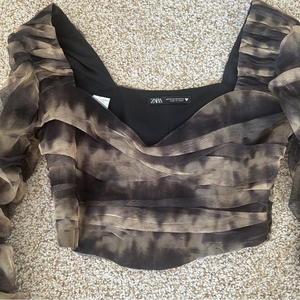 Zara Mesh Cropped Top